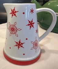 Mason cash red snowflake jug - mason,