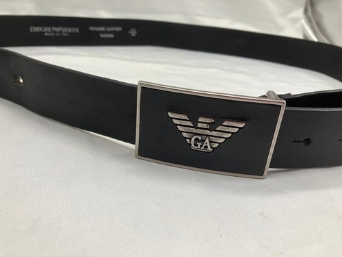 Emporio armani leather - leather, plate