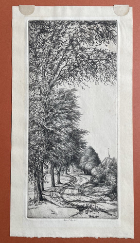 Orig etching pencil signed - orig.etching,