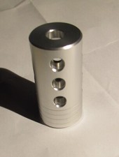 SILVER MUZZLE BRAKE 1/2 x 20