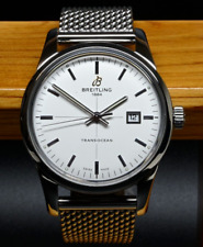 Breitling Transocean A10360 - 43mm Automatic B10 Silver Dial Watch - Serviced
