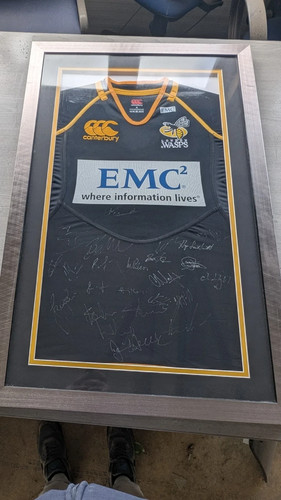 London wasps signed framed - signed,