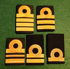Official Royal Navy Epaulettes, Assorted Officers Rank Slides - Singles