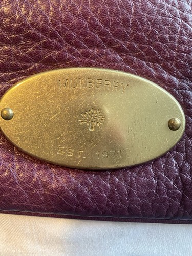 Mulberry leather pouch - leather,
