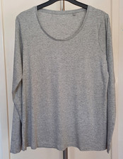 NEW EX Next Essential Collection Size 18 - 26  Women's L/Sleeve Casual Top Grey