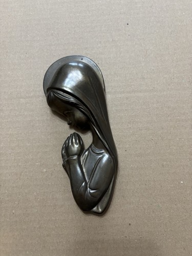 Madonna bronze wall hanging - bronze,