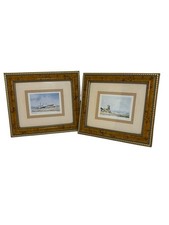 Barry Mills Limited Edition Framed Art Print Manuscript England Coastal Scene x2