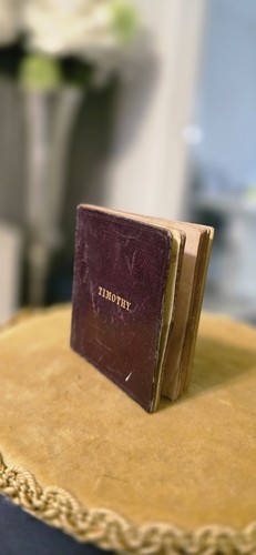Antique 1838 miniature leather - antique,