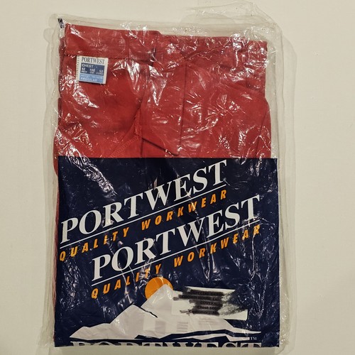Portwest red coverall - portwest,