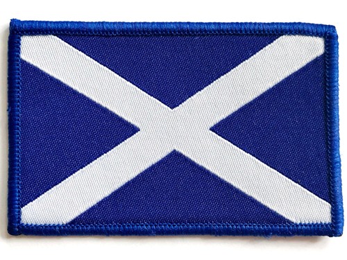 Embroidered scottish flag - embroidered,