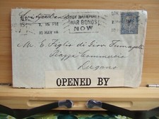 1918 GB King GV Perfin Two