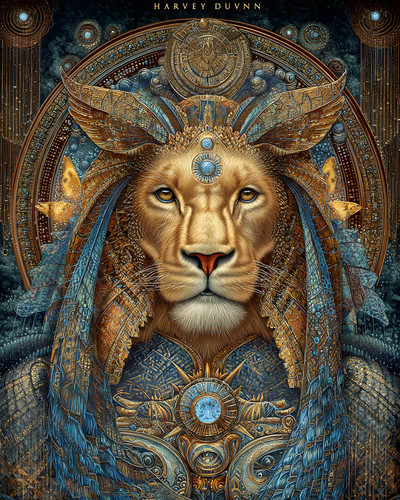Regal lion with winged - regal,