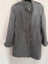 Grey Three Quarter Length Coat