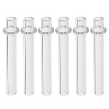 6 Pcs Glass Wick Holder Tubes