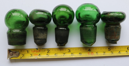 Five green bottle - green, stoppers