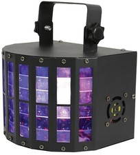 Qtx LED Derby9 Light Effect Wide area coverage, DMX512 compatible, 9 colour LED