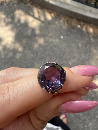 Antique 14k gold - , alexandrite