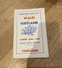 RUGBY PROGRAMME WALES v
