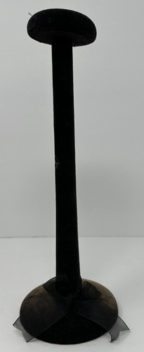 Vintage black velvet millinery - black,