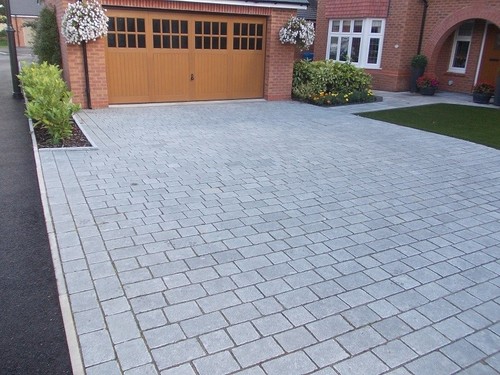 Fitted block paving - paving,