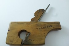 3 1/4" Long x 3/8" W, Tailed Compass Round, Violin Plane, Boxwood (1484)