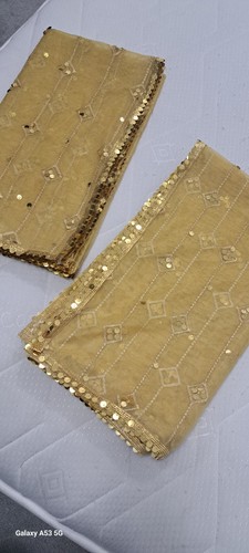 Fancy net bridal dupatta - net,