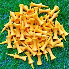 25  X  YELLOW  CASTLE GOLF TEES   FREE U.K.P&P