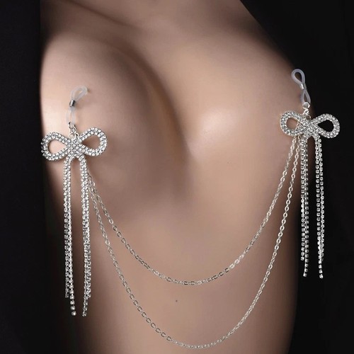 Nipple ring sparkly - nipple, diamante