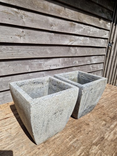 Square fluted grey ceramic - 2,