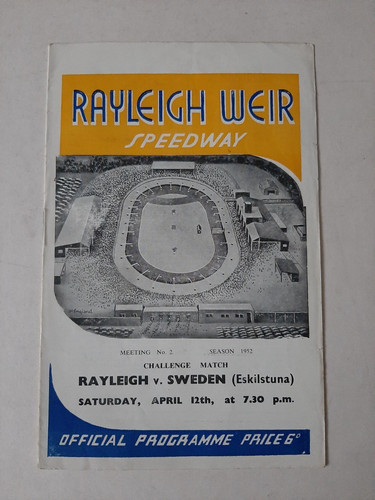 Speedway programme rayleigh - rayleigh, v