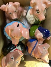 Full Collection of Wade NatWest Piggy Banks including Cousin Wesley