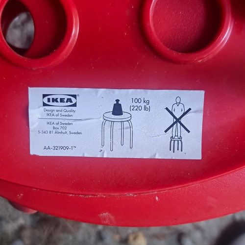 Ikea red metal - ikea,