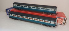OO gauge NEAR MINT 2x Jouef Mark Mk 3 Coach BR Blue Grey Livery 1st 2nd Class