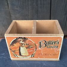 Vintage American primitive Small wooden storage Bakers crate Coca shop display