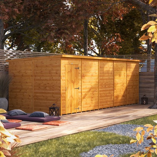 Shed power pent garden - garden, sheds
