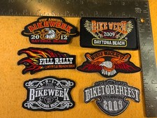 U7-21 MOTORCYCLE PATCH - LOT OF 6 - MIXED BIKE WEEKS