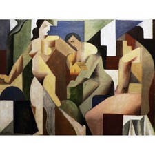 Lhote Bathers Abstract Cubism