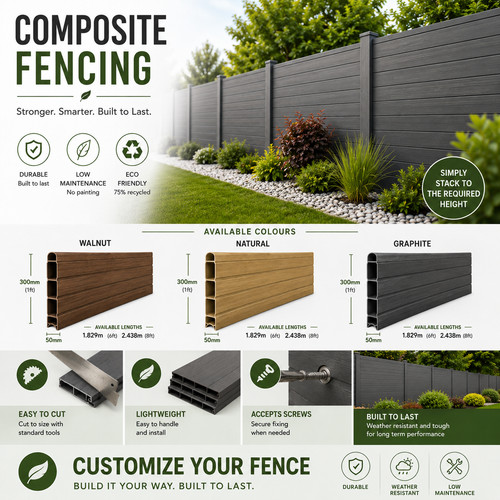 Eco composite fencing panels - composite,