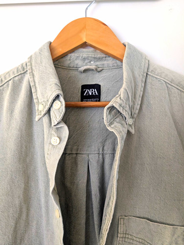Zara men green cotton - zara, men’s