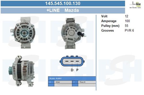New alternator for mazda - new,