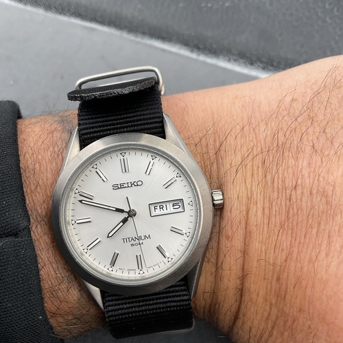 Seiko 7n43 0ab0 titanium - 7n43-0ab0,