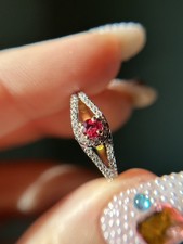 Solid 9ct Yellow Gold Red
