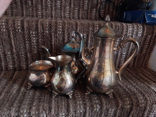 Vintage four piece - vintage, silver