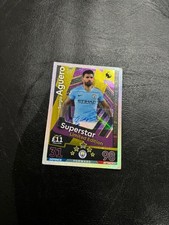 Sergio Aguero Match Attax Card Superstar Limited Edition 2018/19 SIGNED 