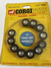 Corgi 1354 A Full Sealed Card of  12 Golden Jacks Wheels.