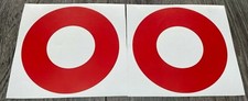 2 x Matte Red Pioneer CDJ Jog Wheel Skins / Covers CDJ 2000 1000 900 850 800 