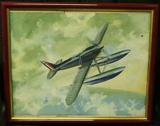 AVIATION : FROG ORIGINAL BOX ARTWORK OF THE SUPERMARINE S6B 1:72 SCALE MODEL KIT
