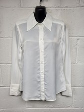 Zara White Satin Feel Long