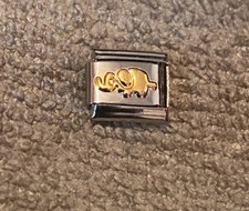 New Gold Elephant🐘Silver Italian Charm Fits 9mm Classic Nomination Bracelet