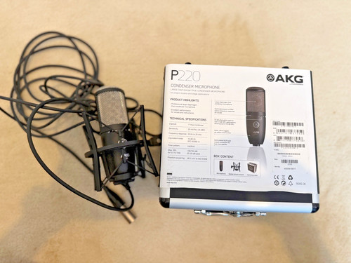 Akg p220 condenser microphone - akg,